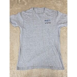 RVCA Mens Balance of Opposites Graphic T-Shirt Gray Short Sleeve Size M